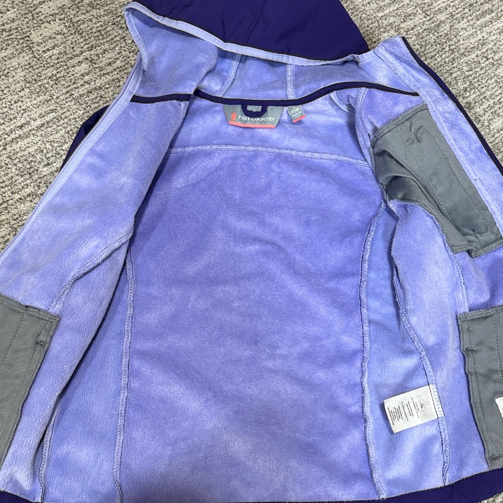 Free Country Purple Kids Jacket - Picture 4 of 7